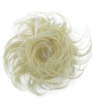 CAISHA Chloe Hairpiece Scrunchie - Voluminous Wavy Messy Updo | Synthetic Fiber | White Blonde - DM13cm - Buy Online on GoSupps.com