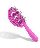 Ninabella Organic Detangling Hair Brush for Women Men & Children - Does Not Pull on Hair - Hair Straightening Brushes for Straight Curly & Wet Hair - Unique Wave Hairbrush Pink Delight Pink Joy - Buy Online on GoSupps.com
