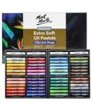 Mont Marte 52pc Extra Soft Oil Pastels - Assorted Vibrant Colors for Blending, Layering & Shading - Ideal for Art, Craft, Coloring and Sketching - Multicolor 52 Count - Buy Online on GoSupps.com