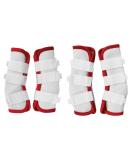 Premium Flying Gaiters for Horses - Ultimate Fly Protection & Coating - 4-Series Set (White Pony) | Shop Now! - Buy Online on GoSupps.com