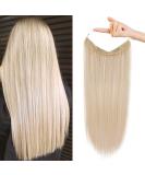 REECHO Invisible Wire Hair Extensions with Transparent Headband Adjustable Size Removable Secure Clips in Straight Secret Hairpiece for Women (20 Inch (Pack of 1)  Light Blonde) 20 Inch (Pack of 1) Light Blonde - Buy Online on GoSupps.com