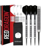 Pegasus Tungsten Steel Darts Set - 21g, 22g, 24g, 26g, 28g, 30g - Black Red Dragon Stems and Black Flights 24.0 Grams - Buy Online on GoSupps.com