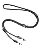 Leitengr n Dog Leash Derby | 2m Adjustable Nylon Leash for Medium to Large Dogs | Classic Black Dark Dove | Durable & Flexible Design - Buy Online on GoSupps.com