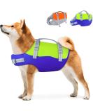 Siivton Dog Life Jacket - Ripstop Vest for Boating & Swimming | Adjustable & Reflective | Buoyancy Rescue Handle | X-Large - Buy Online on GoSupps.com