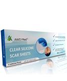 AWD Silicone Scar Sheets - Extra Thick 0.5mm for Surgical Scars, C-Section, Keloids - 5 Pcs 1.6 x 6 - Clear - Buy Online on GoSupps.com