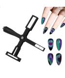 Goiern 5 in 1 nail magnet tool nail art tool magnetic pencil diy magic 3D magnet stick set use with cat eye gel powder or nail polish magnetic pen cat eye pen (black) - Buy Online on GoSupps.com