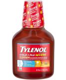 Tylenol Cold & Flu 8oz Liquid: Warming Honey Lemon Relief - Buy Online on GoSupps.com