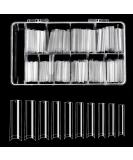 Savita 500 Extra Long Clear Nail Tips | No C-Curve Conical Quadratic | XXL Size for Salons & DIY Nail Art - Buy Online on GoSupps.com
