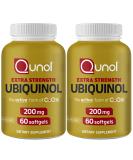 Qunol Ubiquinol CoQ10 200mg Softgels - Antioxidant for Heart Health (60 Count Pack of 2) | Buy Internationally - Buy Online on GoSupps.com