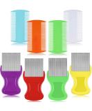 8 Pieces Flea Lice Combs Double Sided Lice Removal Comb Hair Grooming Comb with Metal Teeth (3.5 x 2 Inch, 3.54 x 1.57 Inch, Orange, Blue, Purple, White) Orange, Blue, Purple, White 4 Count (Pack of 1) - Buy Online on GoSupps.com