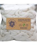 Egyptian Cotton Fiber for Spinning, Blending, Dyeing - Soft White Vegan Combed Top Roving - Buy Online on GoSupps.com