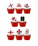 Top That 30 Stand Up Come On England World Cup Football Themed Edible Wafer Paper Cake Toppers Decorations - Buy Online on GoSupps.com