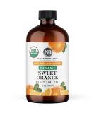 NaturoBliss Organic Sweet Orange Essential Oil - 100% Pure Therapeutic Grade Premium Quality 30ml - Ideal for Aromatherapy & Relaxation - Buy Online on GoSupps.com