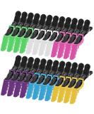 24 PCS Professional Hair Clamps - Plastic Crocodile Clips for Hairdressers | Durable Hair Accessories & Stencils - Buy Online on GoSupps.com