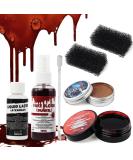 SOVONCARE Halloween Fake Blood SFX Makeup Kit | Zombie & Vampire Effects Blood Spray Scar Wax Cream & Tools - Buy Online on GoSupps.com