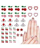 Buy TIESOME 40PCS Cherry Nail Charms Rhinestone - Shiny Nail Art Gems & Jewelry for DIY Crafts | International Shipping - Buy Online on GoSupps.com