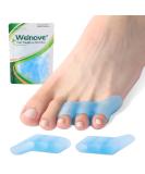 Welnove Gel Pinky Toe Separators - 8 Pack Silicone Spacers & Bunion Cushions for Men & Women - Protect Little Toes Prevent Rubbing & Relieve Pressure (Blue - Buy Online on GoSupps.com