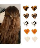 YISSION 10 PCS Heart Hair Clips Set - Cute Mini Claw Clips for Women & Girls - Buy Online on GoSupps.com