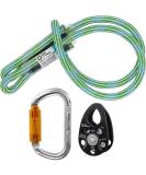 GM CLIMBING Hitch Slack Tending Pulley Kit for Double Rope Climbing System Basic Unit of General Hauling - 30kN Swing Cheek Micro Pulley & Oval Locking Carabiner & 30in 8mm VT Prusik Kit | Micro Swing Cheek Pulley (Black  Bushing) - Buy Online on GoSupps.com