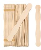 Wooden 8 Fan Handles Wedding Programs or Paint Mixing Pack 100 Jumbo Craft Popsicle Sticks for Auction Bid Paddles Wooden Wavy Flat Stems for Any DIY Crafting Supplies Kit by Woodpeckers Natural/Unfinished Pack of... - Buy Online on GoSupps.com