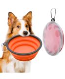 2 Pack Large Foldable Dog Bowls - 1000ml Portable Pet Feeder for Travel & Hiking (Red + Orange) - Buy Online on GoSupps.com