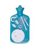 Enema Bag Kit - 2 Quart with 5ft Hose Multi-Size Tips & Water Flow Control - Perfect for Colon Cleanse Enemas (Blue) | International Shipping - Buy Online on GoSupps.com