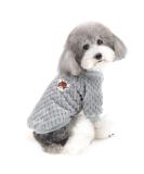 Zwantea Small Dog Pullover Sweater Coat - Super Soft Fleece Winter Wear for Puppies & Cats | Perfect for Cold Weather - Gray (M) - Buy Online on GoSupps.com