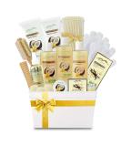 Warm Vanilla Sugar & Coconut Milk Deluxe Spa Gift Basket for Women - Ultimate Large Bath & Body Set - Buy Online on GoSupps.com