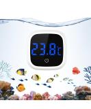 Ankilo Digital Aquarium Thermometer - Wireless Touch Screen LED Temperature Meter for Freshwater Saltwater & Reptiles | Black & White - Buy Online on GoSupps.com