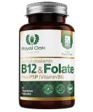 Royal Oak Health High Strength Methylcobalamin Vitamin B12 Tablets - Vitality Formula with Folic Acid & Vitamin B6, Made in UK | B12 Supplement - Buy Online on GoSupps.com