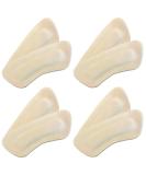 Comfort Heel Pads for Shoes - Leather Cushions for Pain Relief & Blister Prevention | High Heel Comfort Pads for Men & Women (4 Pairs Beige - Buy Online on GoSupps.com
