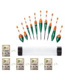 Zite Fishing Glow Stick Set - 10 Float Tube Eel Floats & Glow Sticks for Predatory Fish | International Shipping Available - Buy Online on GoSupps.com