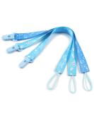 LittleForBig Adult Pacifier Clip Little Elephants 3 Paci Clips Set Blue - Buy Online on GoSupps.com