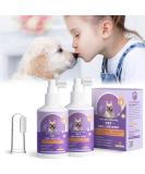 BOZILY HICC Groom! Pet Clean Teeth Spray + Finger Brush | Dental Care Spray for Dogs & Cats | Targets Tartar & Plaque | Eliminates Bad Breath | 50ml (2Pcs) - Buy Online on GoSupps.com