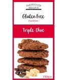 Farmhouse Biscuits Gluten Free Triple Choc Chip Biscuits 150 g Chocolate - Buy Online on GoSupps.com