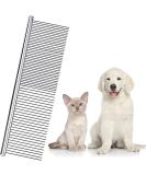 Stainless Steel Pet Comb Pet Grooming Comb Rounded Teeth Dog Comb for Large Medium and Small Dogs and Cats with Tangled Short/Long Hair (19 x 5 cm) 19x5 cm (Pack of 1) - Buy Online on GoSupps.com