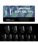 Cycullinyt Clear Duck Nail Tips - 500pcs Short Acrylic False Nail Tips for Nail Art Salon | 10 Sizes with Box Packaging - Buy Online on GoSupps.com