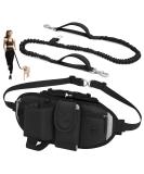 Vobuke Adjustable Hands-Free Dog Jogging Leash - Shock Absorption Reflective Design & Carabiner for Small & Medium Dogs up to 177lbs - Buy Online on GoSupps.com