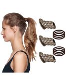 Pack of 3 Voluminous Ponytail Hair Ties - Easy & Quick Style International Shipping Available - Buy Online on GoSupps.com