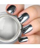 PrettyDiva Silver Chrome Nail Powder - Rose Gold Mirror Effect Manicure Pigment - Buy Online on GoSupps.com