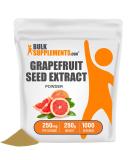 BulkSupplements Grapefruit Seed Extract Powder - 250mg Antioxidants Supplement - Gluten Free - 8.8oz Pack - Buy Online on GoSupps.com