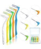 20 Pieces Interdental Brushes Braces Toothbrush Betweens Angle Alternative Brushes Flossing Head Oral Dental Tooth Brush Interdental Cleaners for Tooth Cleaning (Mixed Sizes Mixed Colors) 20 Count (Pack of 1) Blue green orange white - Buy Online on GoSupps.com