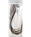 Buy 10 Real Feather Hair Extensions - Auburn Naturals 22-28 cm with Rings & Loops | International Shipping Available - Buy Online on GoSupps.com