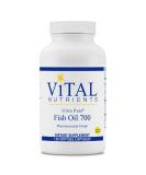 Ultra Pure Fish Oil 700mg with Lemon - 120 Softgel Capsules | Vital Nutrients - Buy Online on GoSupps.com