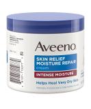 Aveeno Skin Relief Intense Moisture Repair Cream 4 Pack - Unscented 11 oz - Pack of 4 - Buy Online on GoSupps.com