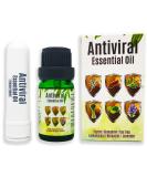 Anti-Viral Remedy Oil with Nasal Inhaler Stick - Powerful Virus Killing Essential Oils Blend for Lungs & Airways. Combat Viruses, Bacteria & Germs. Refresh & Reuse - Buy Online on GoSupps.com