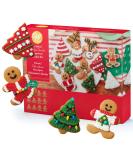 Holiday Fun Baking Set: Gingerbread Man & Tree Cookie Kit with Pre-Baked Cookies, Candies, Fondant, Icing, Decorating Bags, Tips, and Holiday Stickers - Buy Online on GoSupps.com