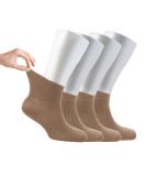 Cosyfeel Women Loose Diabetic Socks | 4-Pack Neuropathy Ankle Socks for Ladies | Super Soft Eco-Friendly Bamboo Material | Durable with Seamless Toe | Multicolour Patterns | 4 Seasons 4-7 HAZEL - Buy Online on GoSupps.com