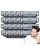 Buy Men's Razor Blade Refills - 12 Pack 3-Bladed Manual Razors with Dual Lubrication for a Smooth Shave | International Shipping Available - Buy Online on GoSupps.com