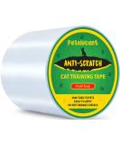 Petslucent Cat Scratch Furniture Protector Tape - 4''x 30 Yards Green | Double Sided Clear Sticky Paws Guards for Carpet, Sofa, Couch, Door - Anti Scratch Deterrent Training Tape - Buy Online on GoSupps.com
